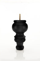 Wood Turned Tapered Furniture Leg - 7” Tall With Finish Options