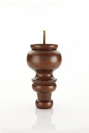 Wood Turned Tapered Furniture Leg - 7” Tall With Finish Options