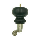 Black Round Turned Tapered Wood Funiture Leg With Caster