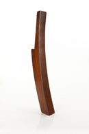 Walnut finished curved tall chair back wood furniture leg