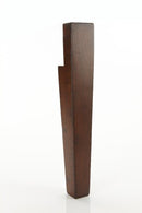 Walnut finished tall chair back wood furniture leg