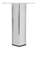 Square Brushed Nickel Metal Furniture Leg