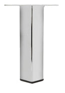 Square Brushed Nickel Metal Furniture Leg