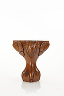Walnut finished Queen Anne style wood furniture leg
