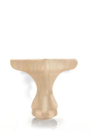 Unfinished Queen Anne style wood furniture leg