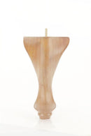 Unfinished Queen Anne style wood furniture leg