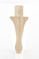 Unfinished Queen Anne style wood furniture leg