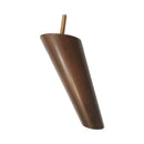 Walnut finished turned tapered wood furniture leg