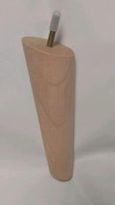 Unfinished turned tapered wood furniture leg