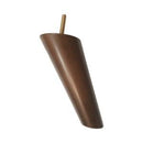 Walnut finished turned tapered wood furniture leg