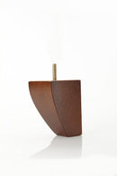 Walnut Finished Rubberwood Curved Furniture Leg