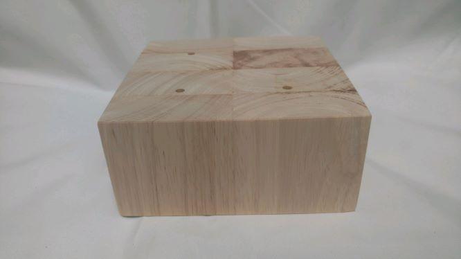 Unfinished square wood furniture leg