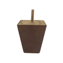 Walnut finished square wood furniture leg