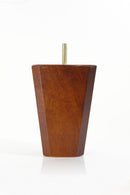 Wood Furniture Leg - Square 5” Walnut