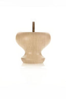 Wood Furniture Leg - Round 3.25” Unfinished