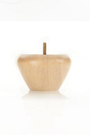 Wood Furniture Leg - Round Turned Tapered 3” Unfinished