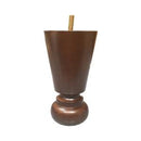 Walnut Round Turned Tapered Wood Furniture Leg