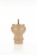 Unfinished Round Turned Tapered Wood Furniture Leg