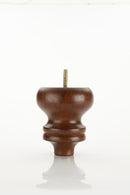 Walnut Round Turned Tapered Wood Furniture Leg