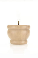 Unfinished Round Turned Tapered Wood Furniture Leg