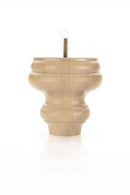 Unfinished Round Turned Tapered Wood Furniture Leg