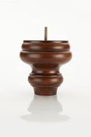 Walnut Round Turned Tapered Wood Furniture Leg