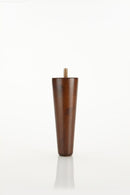 Walnut Round Turned Tapered Wood Furniture Leg