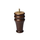 Walnut Round Turned Tapered Wood Furniture Leg