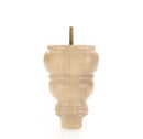 Unfinished Round Turned Tapered Wood Furniture Leg