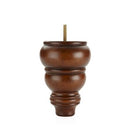 Walnut Round Turned Tapered Wood Furniture Leg