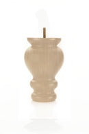 Unfinished Round Turned Tapered Wood Furniture Leg