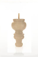 Wood Turned Tapered Furniture Leg - 7” Tall With Finish Options