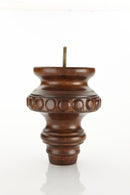 Walnut Round Turned Tapered Wood Furniture Leg