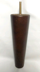 Walnut Round Turned Tapered Wood Furniture Leg