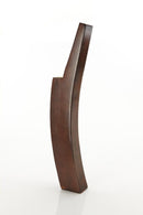 Walnut finished curved tall chair back wood furniture leg